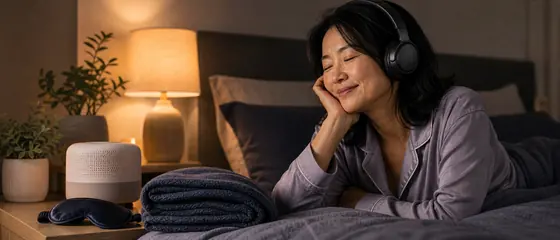 Listener enjoying an Audible story
